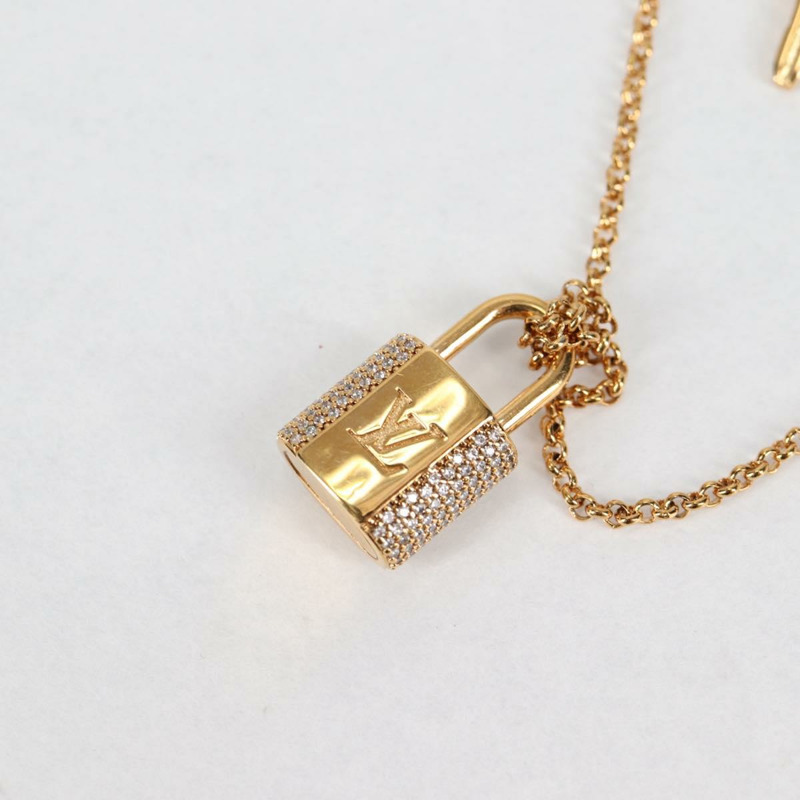 【日本直送】LOUIS VUITTON LV 掛鎖項鍊金屬金色 M01593 LV 授權 138948-2