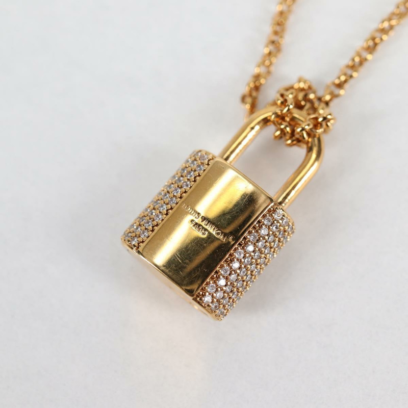 【日本直送】LOUIS VUITTON LV 掛鎖項鍊金屬金色 M01593 LV 授權 138948-7