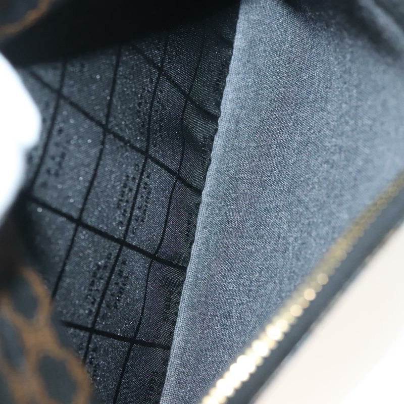 【日本直送】CELINE Macadam 帆布肩背包 PVC 皮革 黑金色 正品 137858-22
