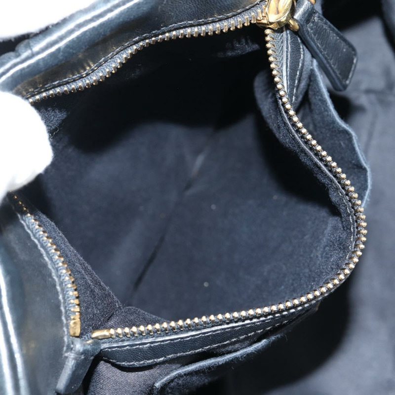 【日本直送】Miu Miu Matelasse 手提包 皮革 黑金 正品 137930A-24