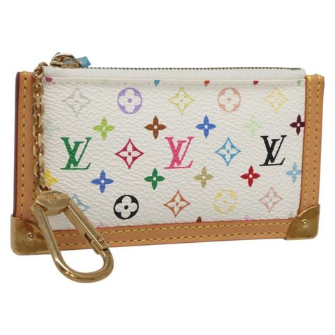 路易威登多色 Pochette Cles 零錢包白色 M92655 LV 授權 139622V