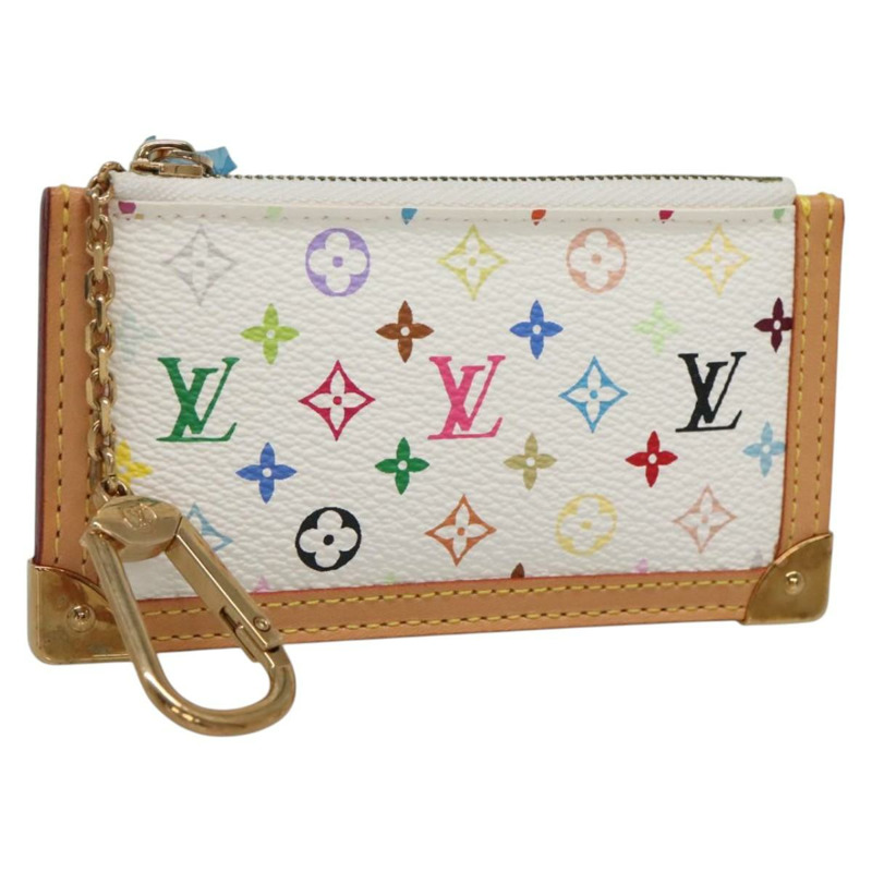 【日本直送】路易威登多色 Pochette Cles 零錢包白色 M92655 LV 授權 139622V-0