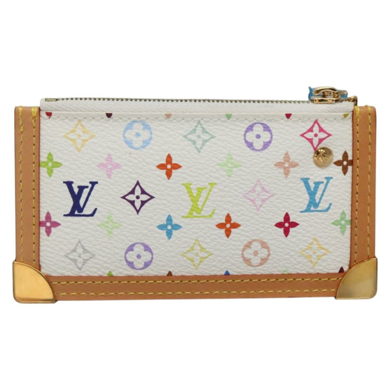 【日本直送】路易威登多色 Pochette Cles 零錢包白色 M92655 LV 授權 139622V-1