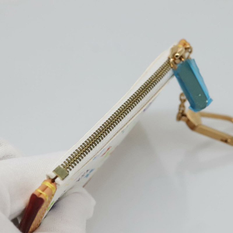 【日本直送】路易威登多色 Pochette Cles 零錢包白色 M92655 LV 授權 139622V-5