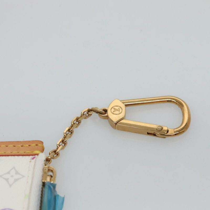 【日本直送】路易威登多色 Pochette Cles 零錢包白色 M92655 LV 授權 139622V-6