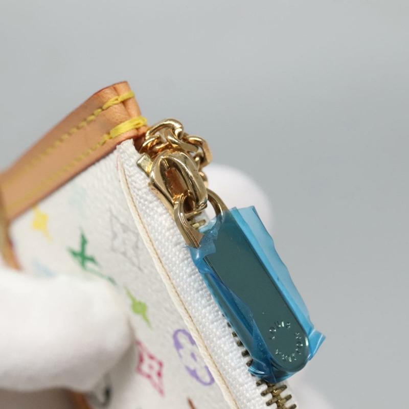 【日本直送】路易威登多色 Pochette Cles 零錢包白色 M92655 LV 授權 139622V-8