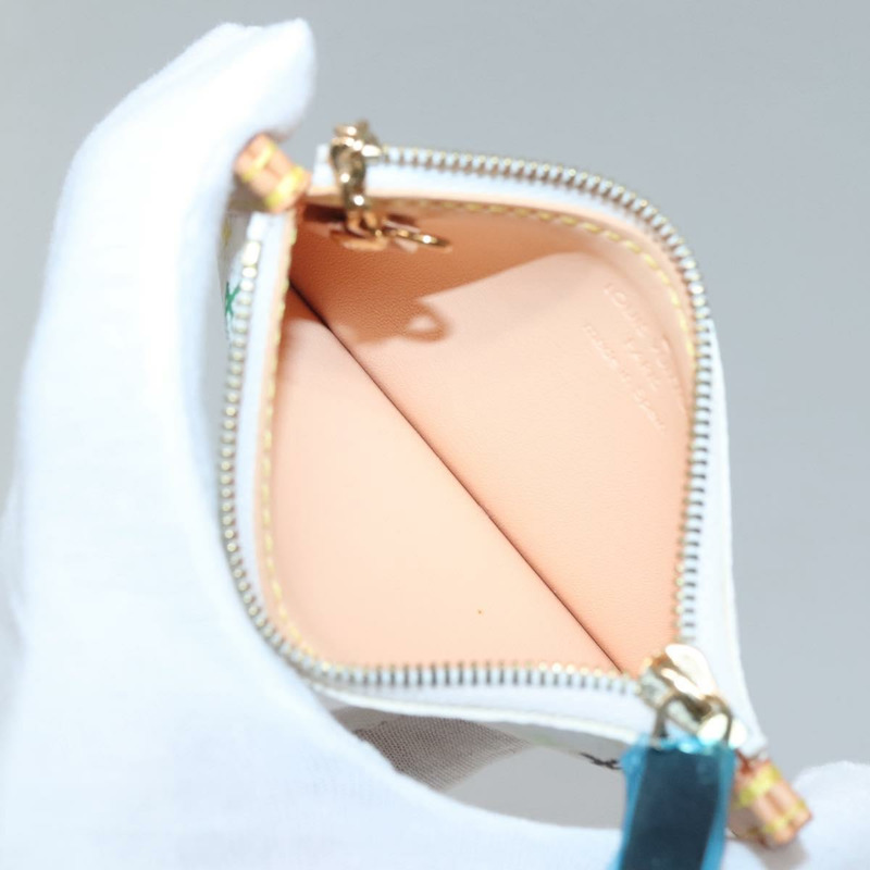 【日本直送】路易威登多色 Pochette Cles 零錢包白色 M92655 LV 授權 139622V-9