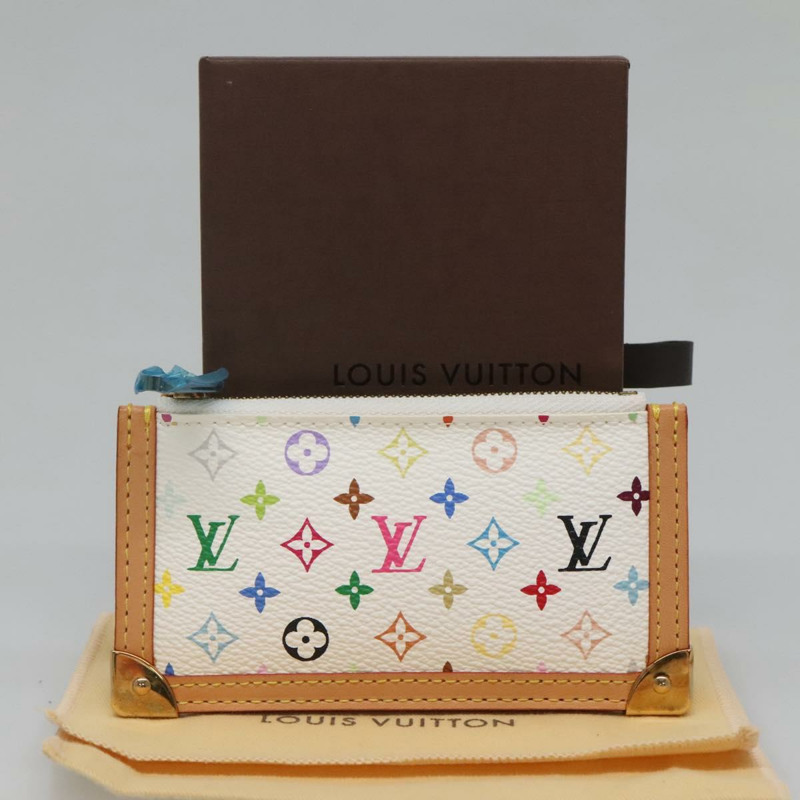【日本直送】路易威登多色 Pochette Cles 零錢包白色 M92655 LV 授權 139622V-11