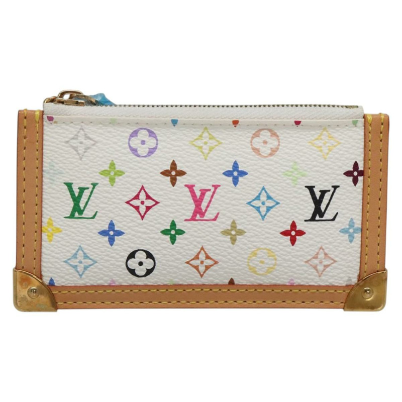 【日本直送】路易威登多色 Pochette Cles 零錢包白色 M92655 LV 授權 139622V-12