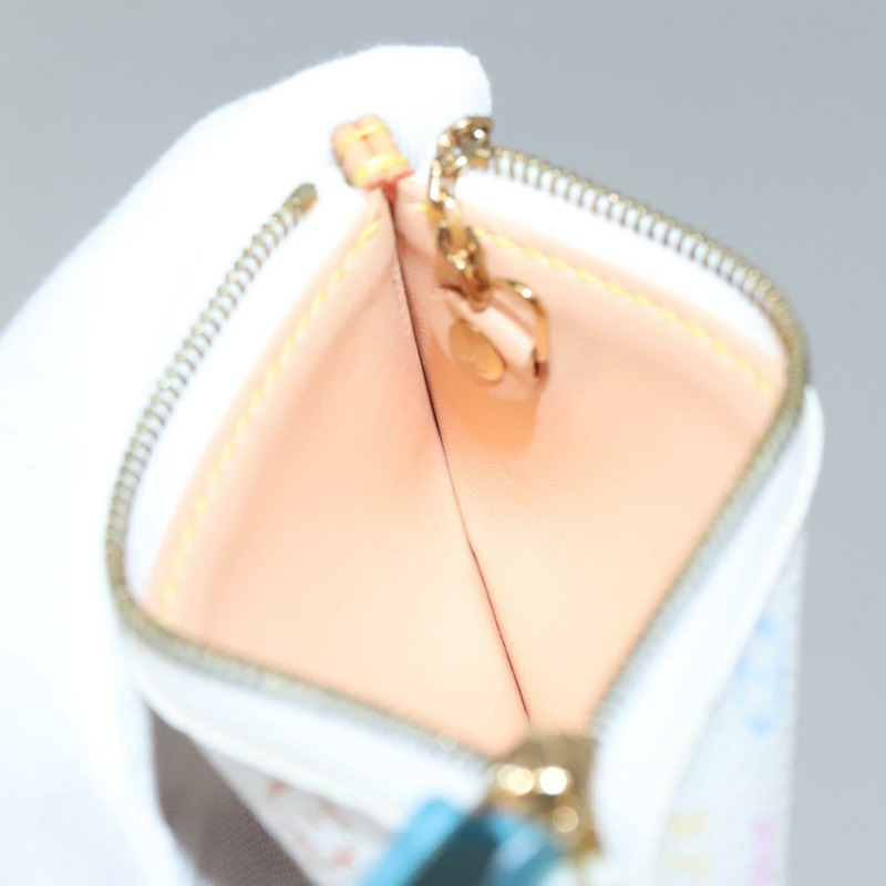 【日本直送】路易威登多色 Pochette Cles 零錢包白色 M92655 LV 授權 139622V-17