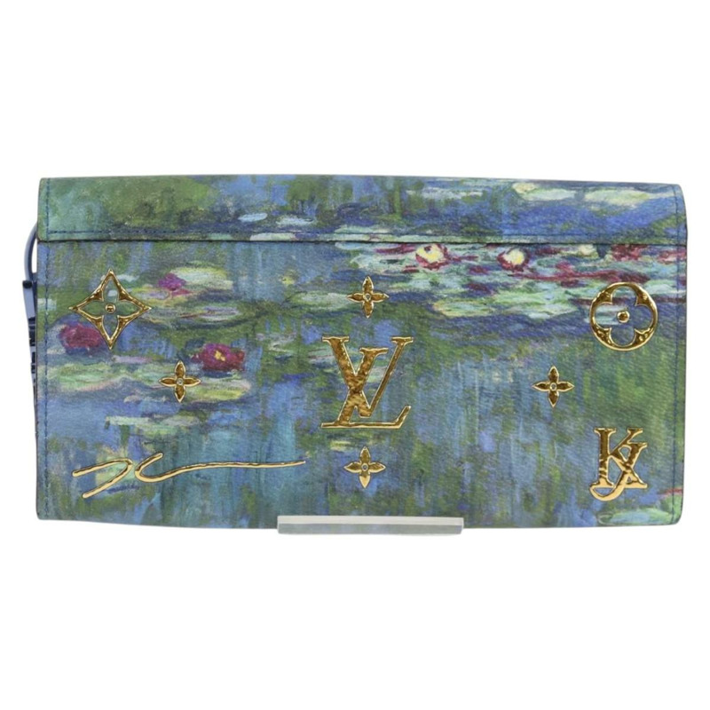 【日本直送】LOUIS VUITTON 大師系列 MONET Portefeuille Sarah M67589 LV 授權 139607M-1