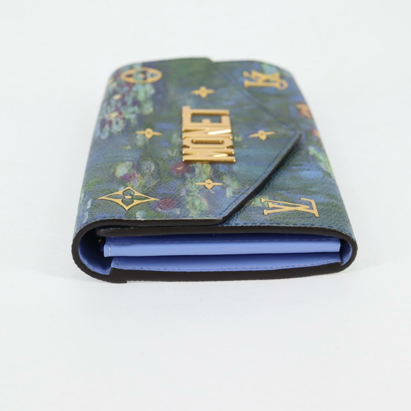 【日本直送】LOUIS VUITTON 大師系列 MONET Portefeuille Sarah M67589 LV 授權 139607M-2