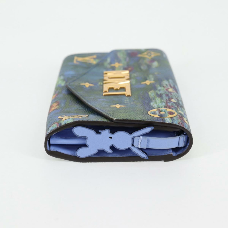 【日本直送】LOUIS VUITTON 大師系列 MONET Portefeuille Sarah M67589 LV 授權 139607M-3