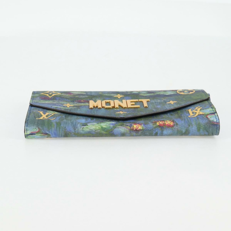 【日本直送】LOUIS VUITTON 大師系列 MONET Portefeuille Sarah M67589 LV 授權 139607M-5