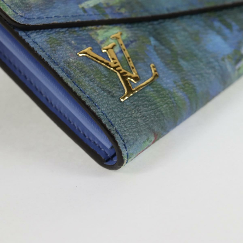 【日本直送】LOUIS VUITTON 大師系列 MONET Portefeuille Sarah M67589 LV 授權 139607M-6