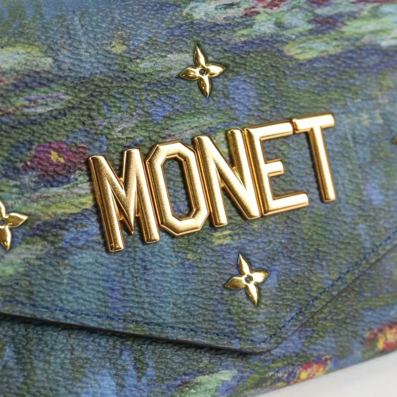【日本直送】LOUIS VUITTON 大師系列 MONET Portefeuille Sarah M67589 LV 授權 139607M-16