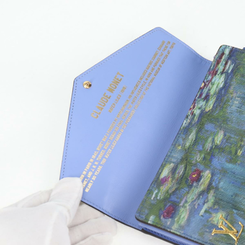 【日本直送】LOUIS VUITTON 大師系列 MONET Portefeuille Sarah M67589 LV 授權 139607M-17