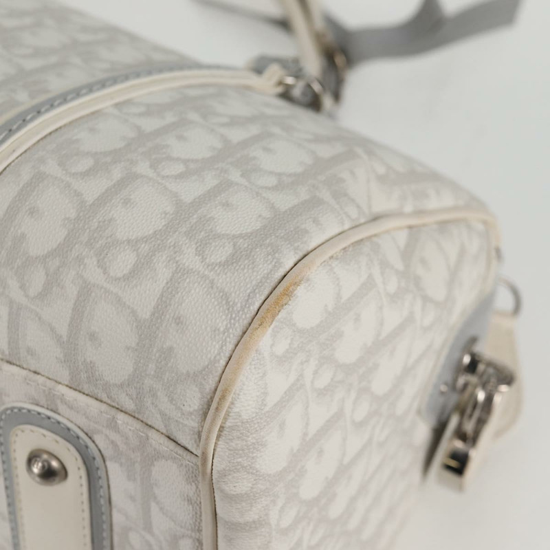 【日本直送】Christian Dior Trotter Romantic 鏈條單肩包 PVC 白色銀色 正品 139602V-7