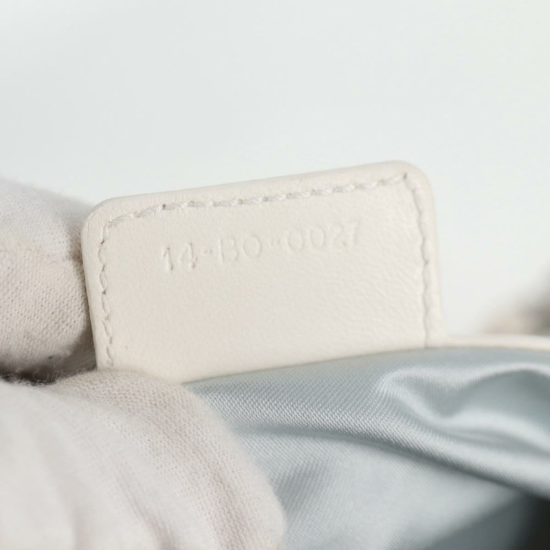 【日本直送】Christian Dior Trotter Romantic 鏈條單肩包 PVC 白色銀色 正品 139602V-10