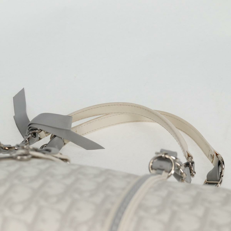 【日本直送】Christian Dior Trotter Romantic 鏈條單肩包 PVC 白色銀色 正品 139602V-13