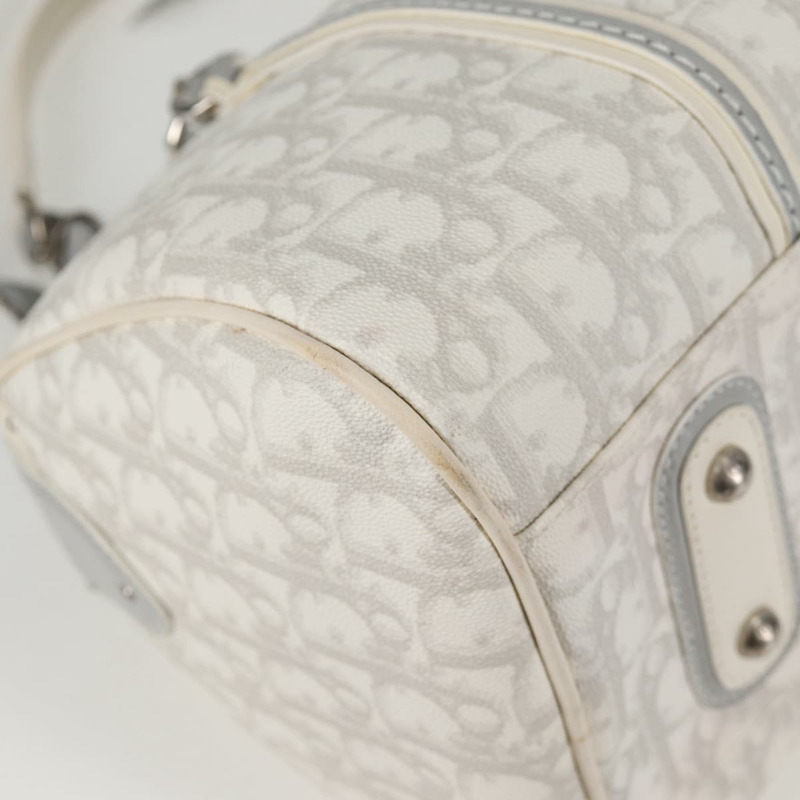 【日本直送】Christian Dior Trotter Romantic 鏈條單肩包 PVC 白色銀色 正品 139602V-16