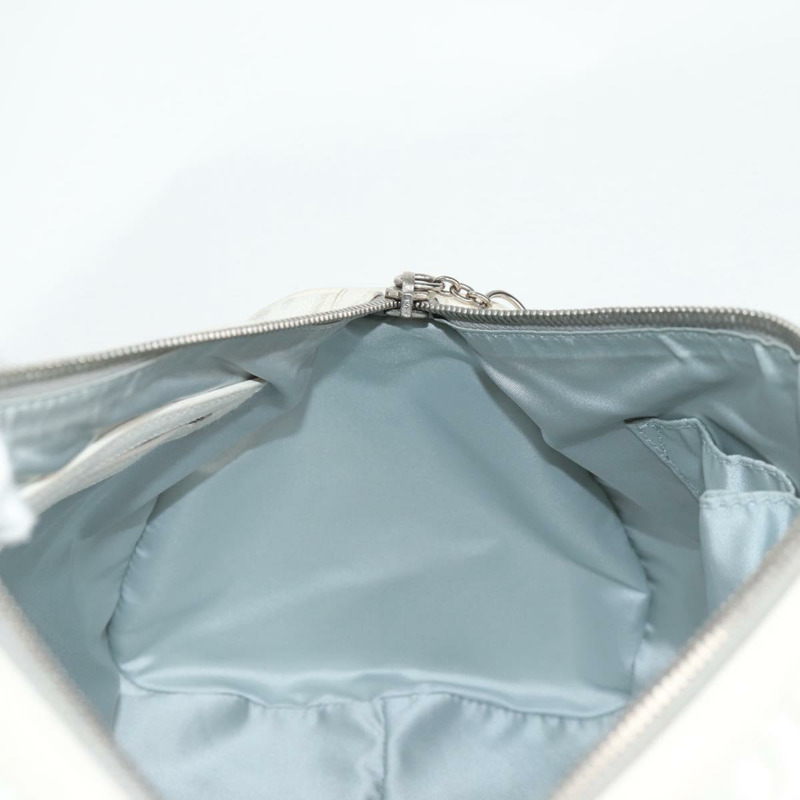 【日本直送】Christian Dior Trotter Romantic 鏈條單肩包 PVC 白色銀色 正品 139602V-19