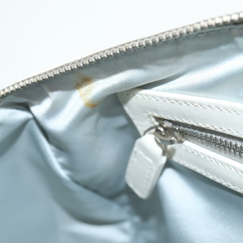 【日本直送】Christian Dior Trotter Romantic 鏈條單肩包 PVC 白色銀色 正品 139602V-21