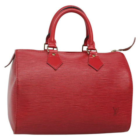 路易威登 Epi Speedy 25 手提包 卡斯蒂利亞紅色 M43017 LV 正品 137822