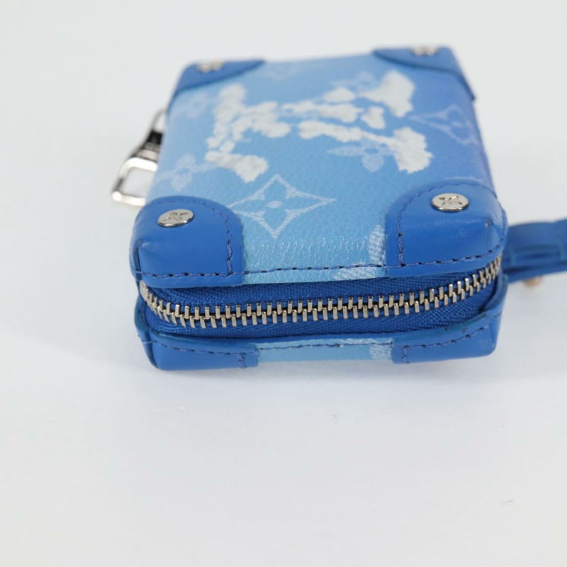 【日本直送】路易威登 Monogram Clouds Trunk 項鍊錢包 藍色 M45440 正品 hk2959M-3