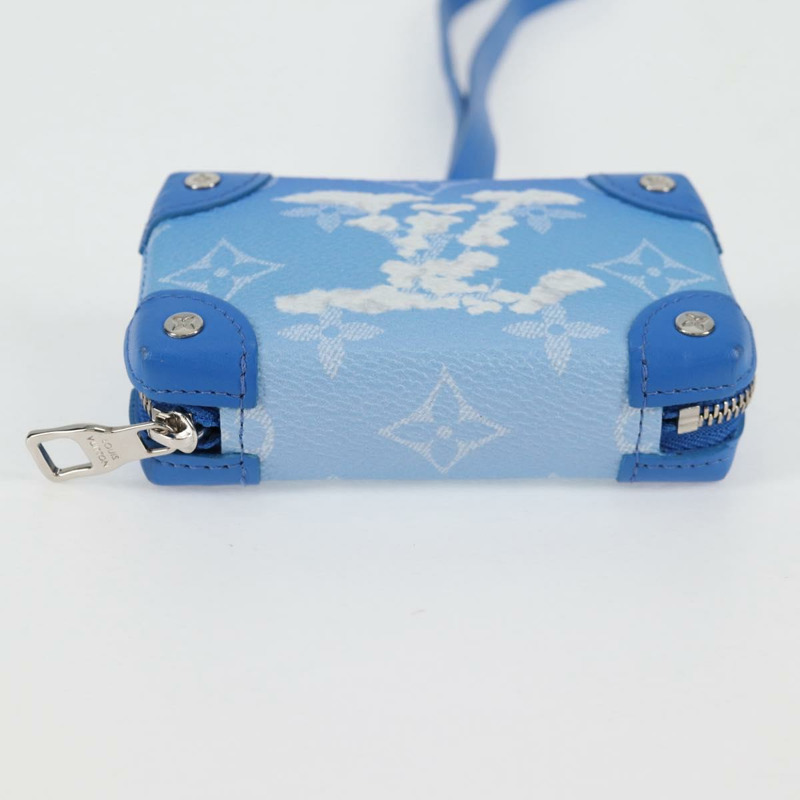 【日本直送】路易威登 Monogram Clouds Trunk 項鍊錢包 藍色 M45440 正品 hk2959M-4