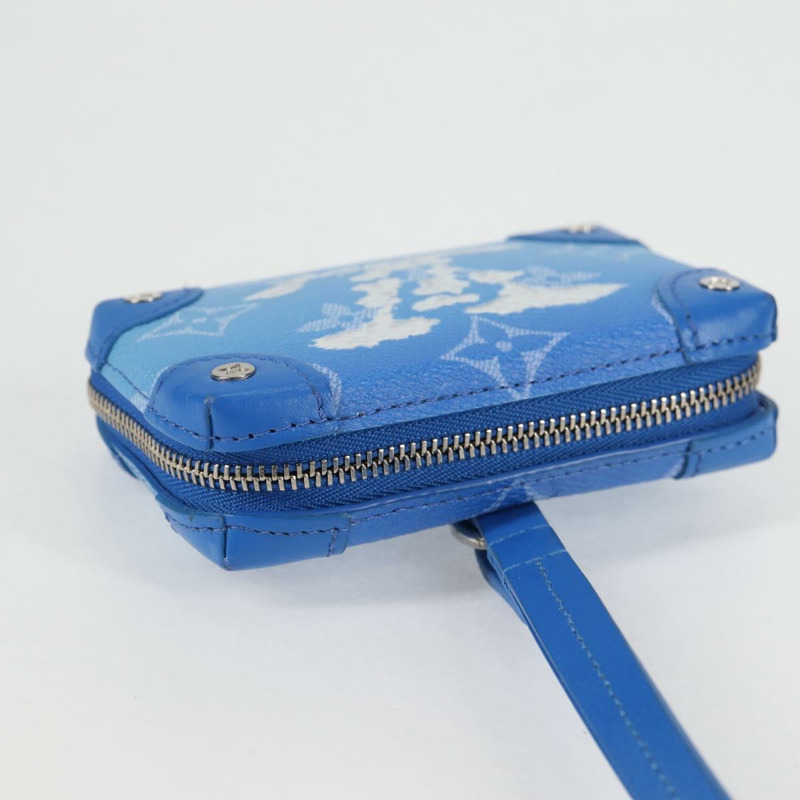 【日本直送】路易威登 Monogram Clouds Trunk 項鍊錢包 藍色 M45440 正品 hk2959M-5