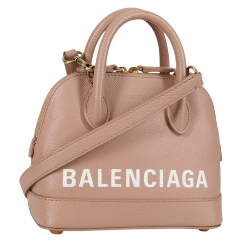 BALENCIAGA 手提包 皮革 2way 粉紅色金色 550646 正品 BA5103M
