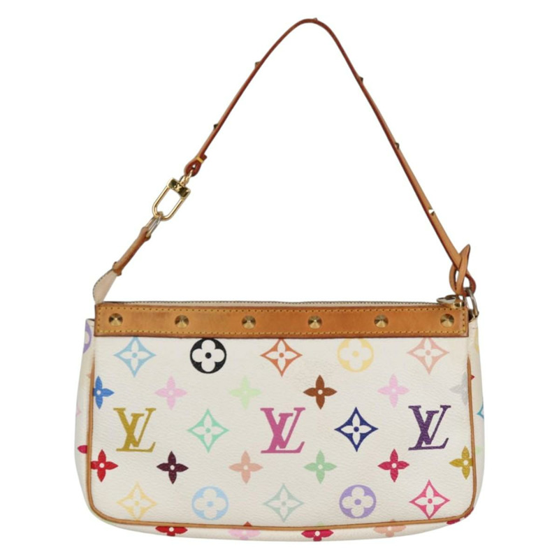 【日本直送】路易威登 Monogram 多色 Pochette 手拿包 白色 M92649 LV 授權 139900V-1