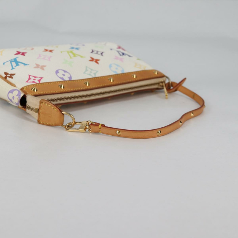 【日本直送】路易威登 Monogram 多色 Pochette 手拿包 白色 M92649 LV 授權 139900V-6