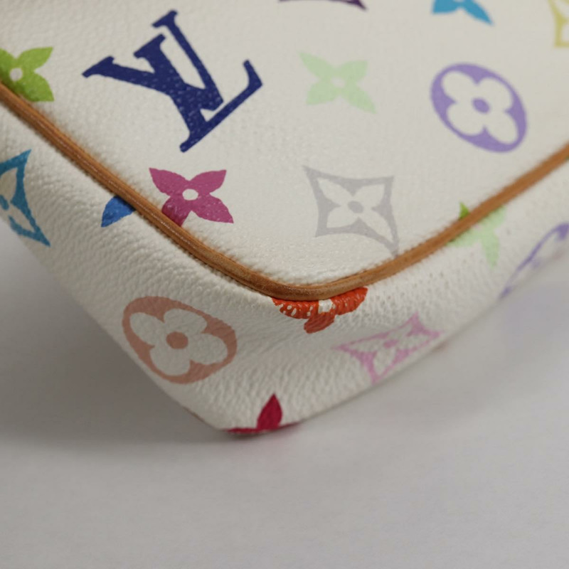 【日本直送】路易威登 Monogram 多色 Pochette 手拿包 白色 M92649 LV 授權 139900V-14