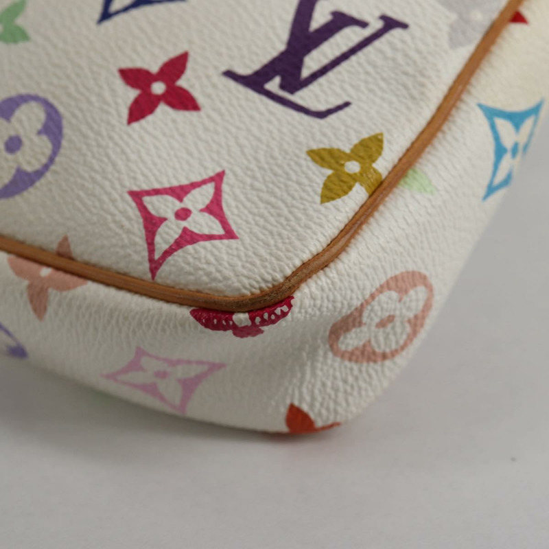 【日本直送】路易威登 Monogram 多色 Pochette 手拿包 白色 M92649 LV 授權 139900V-17
