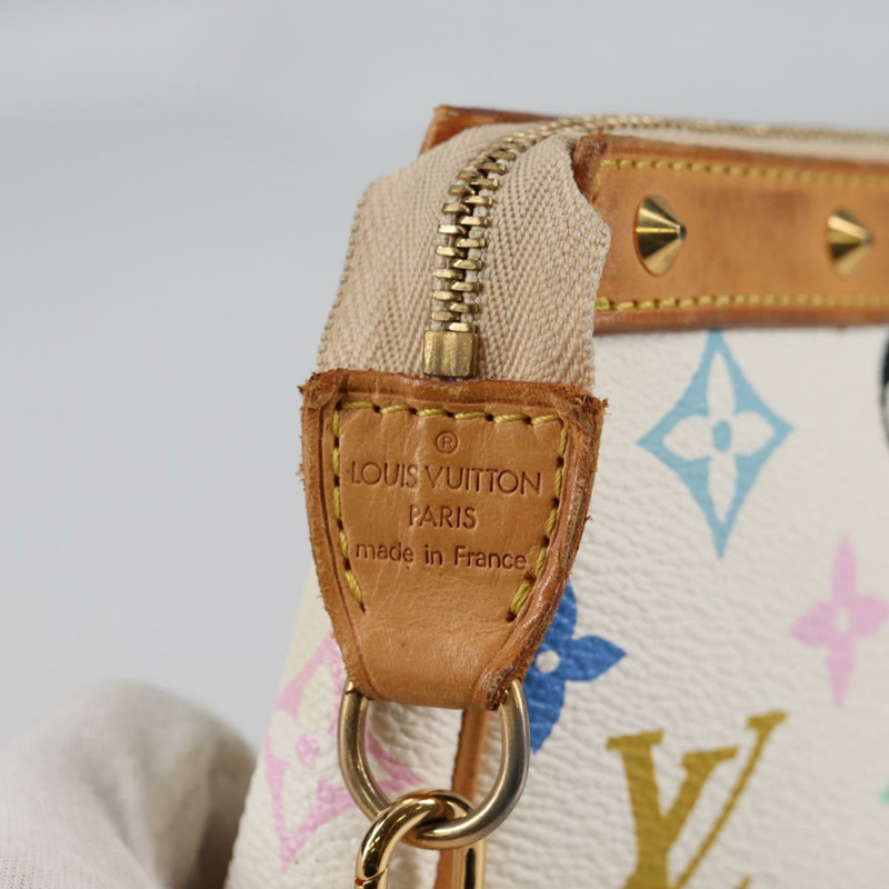 【日本直送】路易威登 Monogram 多色 Pochette 手拿包 白色 M92649 LV 授權 139900V-18