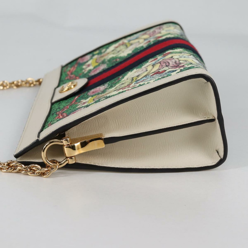 【日本直送】GUCCI 鏈條包 Yuko Higuchi 日本限定 包 皮革 白色 503877 正品 BA5090A-2