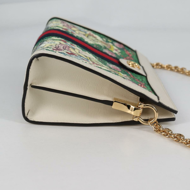 【日本直送】GUCCI 鏈條包 Yuko Higuchi 日本限定 包 皮革 白色 503877 正品 BA5090A-3