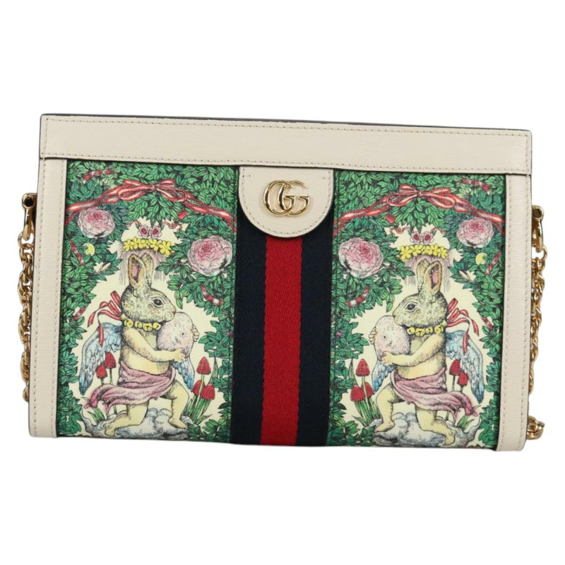 【日本直送】GUCCI 鏈條包 Yuko Higuchi 日本限定 包 皮革 白色 503877 正品 BA5090A-12