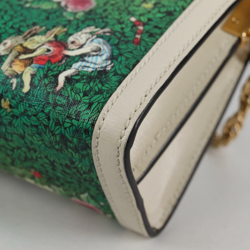 【日本直送】GUCCI 鏈條包 Yuko Higuchi 日本限定 包 皮革 白色 503877 正品 BA5090A-16