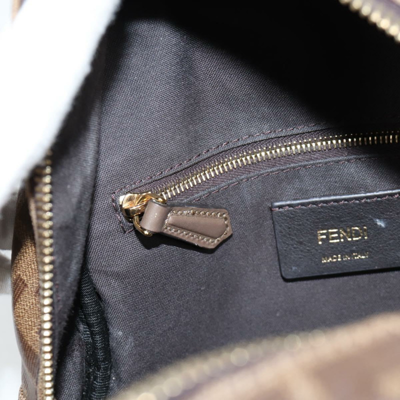 【日本直送】FENDI Zucca 背包 PVC FILA 合作款棕金正品 BA4876-26