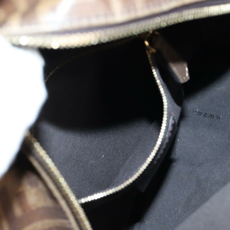 【日本直送】FENDI Zucca 背包 PVC FILA 合作款棕金正品 BA4876-27