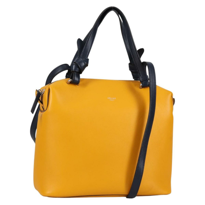 【日本直送】CELINE Soft Cube 單肩包 皮革 2 使用 黃銀 正品 BA5024M-0