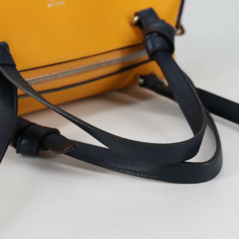 【日本直送】CELINE Soft Cube 單肩包 皮革 2 使用 黃銀 正品 BA5024M-7