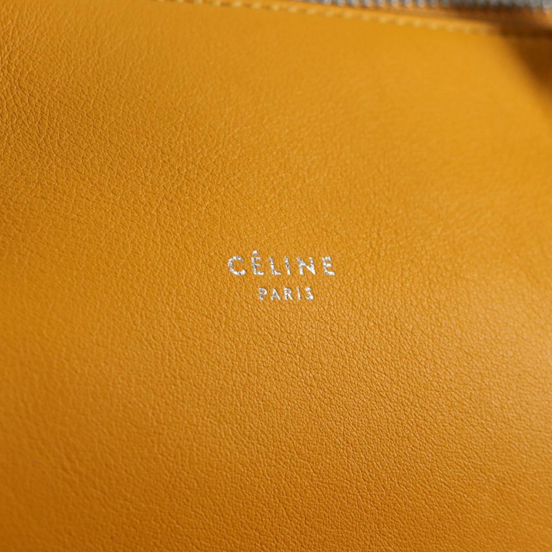 【日本直送】CELINE Soft Cube 單肩包 皮革 2 使用 黃銀 正品 BA5024M-18