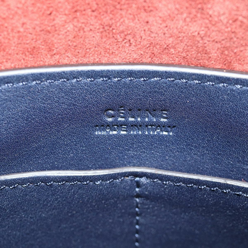 【日本直送】CELINE Soft Cube 單肩包 皮革 2 使用 黃銀 正品 BA5024M-20