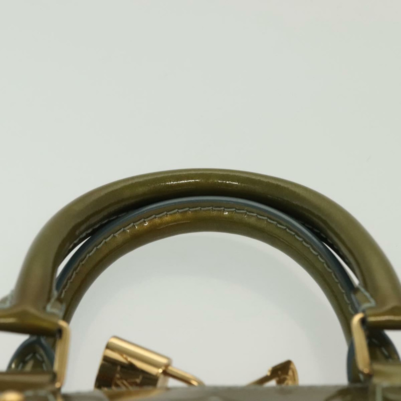 【日本直送】路易威登 Monogram Vernis Alma PM 手提包 Veil Olive M91582 LV Auth 139401-13