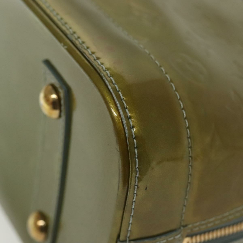 【日本直送】路易威登 Monogram Vernis Alma PM 手提包 Veil Olive M91582 LV Auth 139401-15