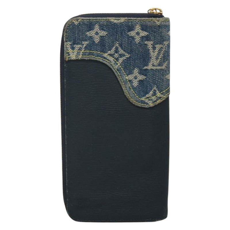 【日本直送】LOUIS VUITTON x NIGO LV 方形拉鍊皮夾 藍色 M81107 LV 授權 139994-1
